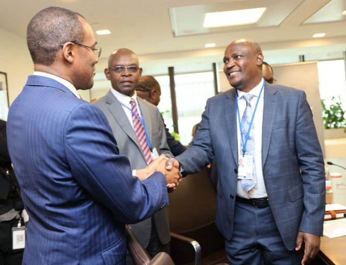 CS- The National Treasury and Economic Planning with the Deputy Managing Director of International Monetary Fund, Mr Nigel Clarke.