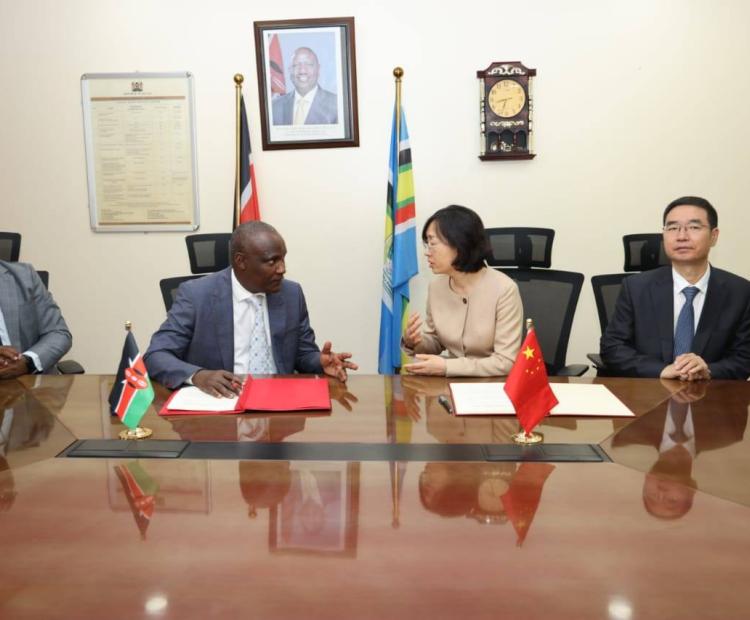 Signing ceremony for The Agreement On Economic and Technical Cooperation with H.E. Ms. Guo Haiyan Ambassador of The People’s Republic Of China.